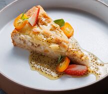 Миндальный пирог с грушей