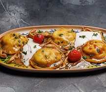 Равиоли с томлёной уткой