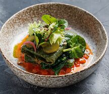 Блины на шпинатном тесте