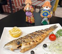 Сибас на мангале