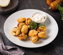 Пельмени жареные