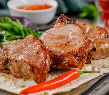 Шашлык из бараньей почечной части