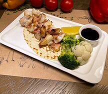 Шашлык из морского окуня