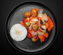 Свинина вок в кисло-сладком соусе