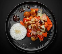 Свинина вок в кисло-остром соусе