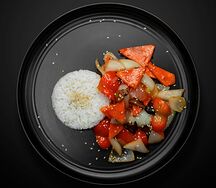 Овощи Вок в кисло-сладком соусе