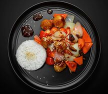 Курица вок в кисло-остром соусе