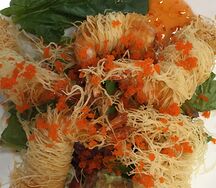 Тигровые креветки катаифи