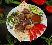 Шашлык из говяжьей печени