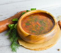 Борщ с мясом