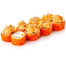 Запеченный с лососем и  масаго