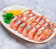 Креветки отварные