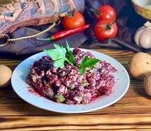 Лобио с орехами