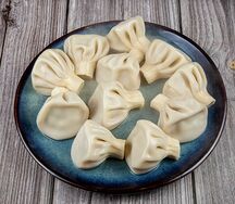 Хинкали со свининой и говядиной