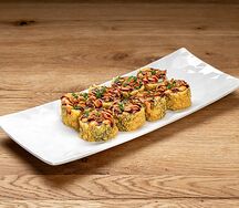 Горячий ролл Угорь-лосось