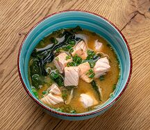 Суп Мисо с лососем