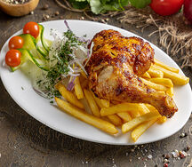 Окорочка с картошкой фри