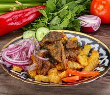 Фри с мясом