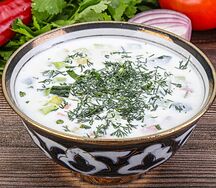 Окрошка на кефире