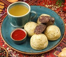 Хинкал Даргинский с сушеной колбасой