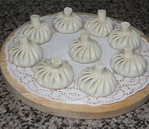 Хинкали с бараниной и говядиной