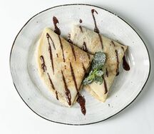 Блинчики с нутеллой и бананом