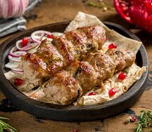 Люля-кебаб из говядины с грибами