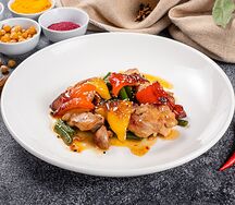 Курица с болгарским перцем