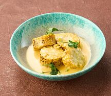 Початок кукурузы в сырном соусе