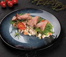 Салат Оливье с ростбифом