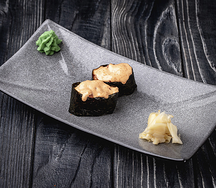 Острые суши с креветками