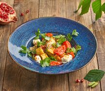 Салат с хрустящими баклажанами