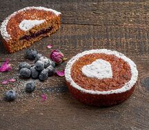 Овсяный пай с черникой без пшеничной муки