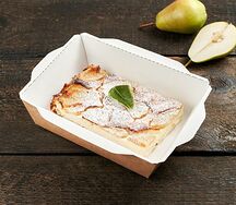 Творожная запеканка с пряной грушей