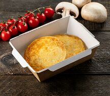 Омлет с ветчиной и грибами