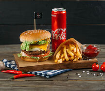 Комбо Хитбургер классический с телятиной