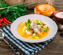 Грузинский рыбный суп с треской