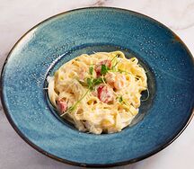 Тальятелле с креветками