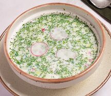 Окрошка на кефире