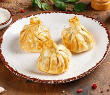 Жареные хинкали из говядины