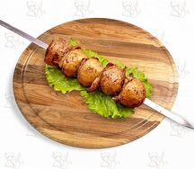 Картофель на мангале с курдюком