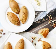 Фисташковое бисквитное печенье