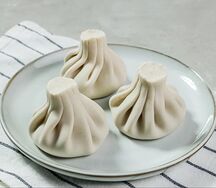 Хинкали постные с картофелем и грибами отварные