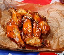 Куриные крылышки в сладком чили