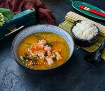 Мисо-суп с лососем