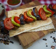 Овощи на мангале ломтиками