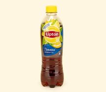 Холодный чай Lipton черный со вкусом лимона, 500мл