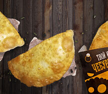 Чебурек с сыром и грибами