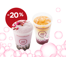 Пара бабл напитков