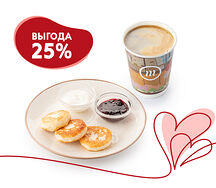 Фирменные сырники и Американо